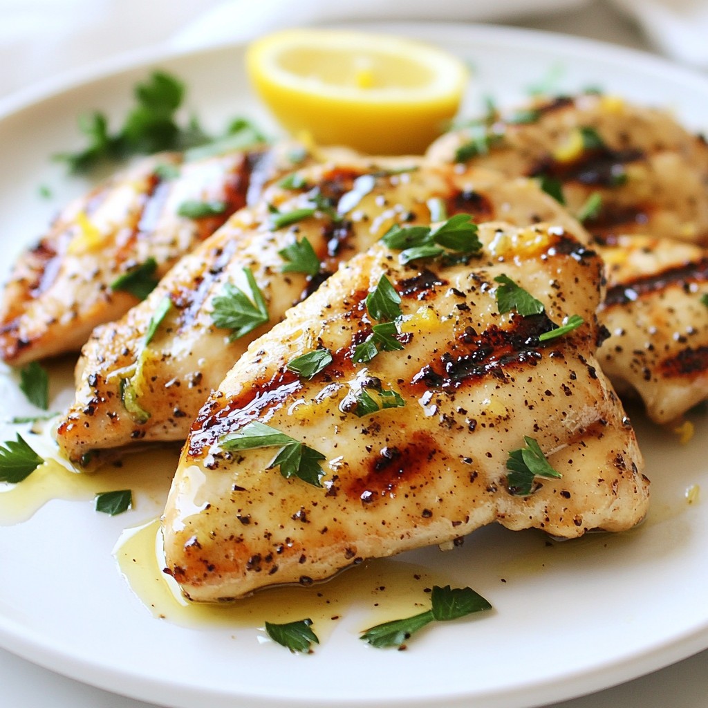 Grilled High-Protein Lemon Pepper Chicken Breast Delight