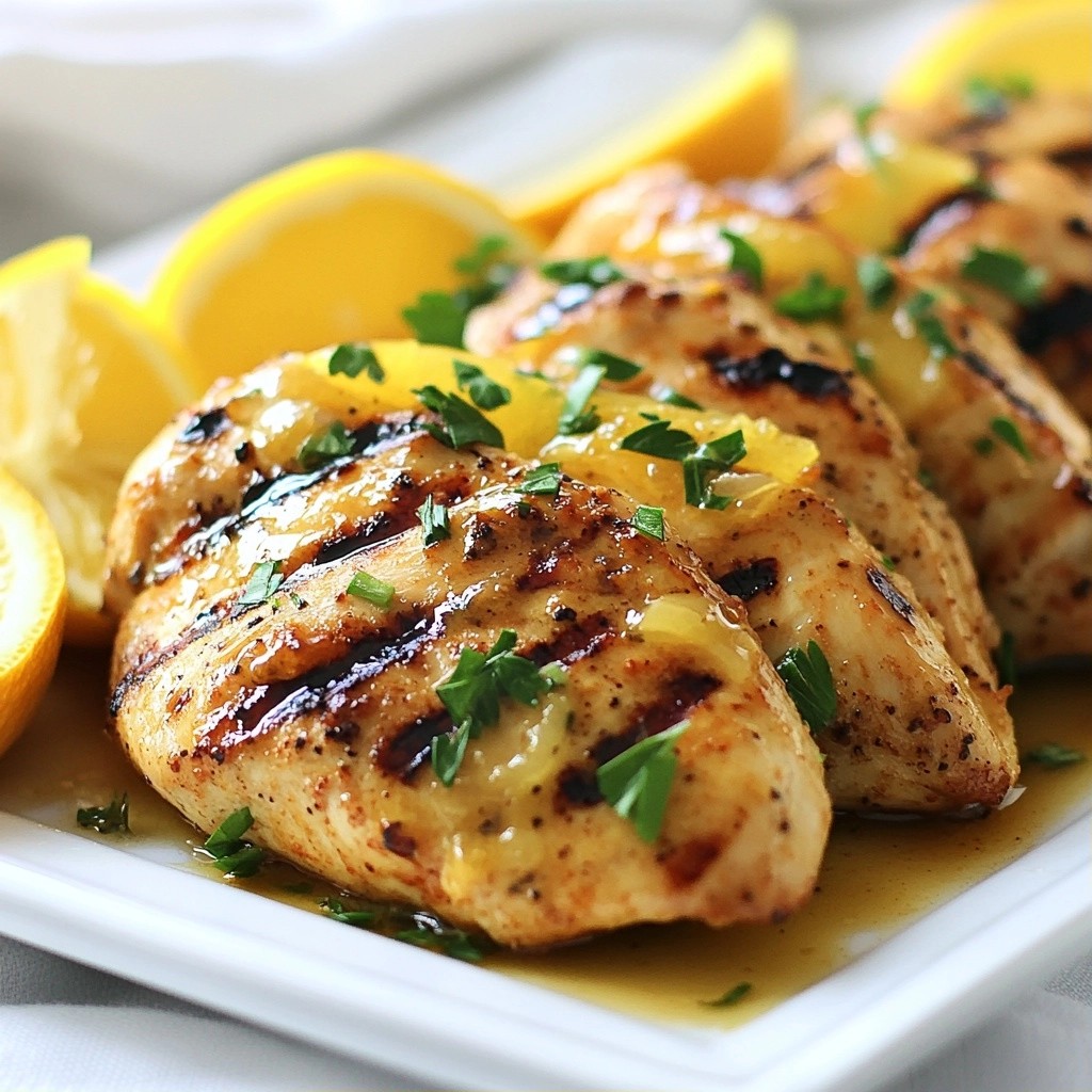 Juicy high-protein Grilled Citrus Chicken Breasts Recipe