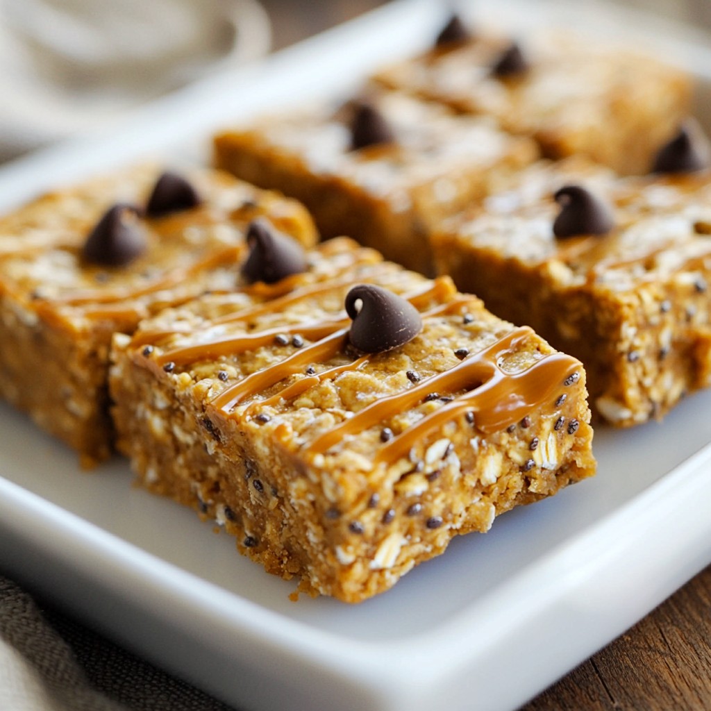 Chewy High-Protein Peanut Butter Oat Bars Recipe