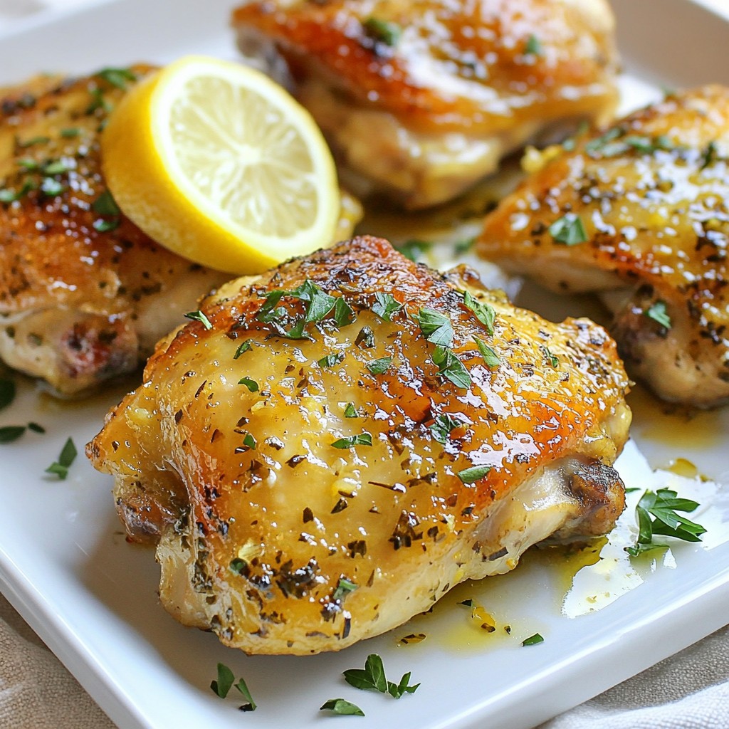 Zesty High-Protein Lemon Herb Chicken Thighs Recipe