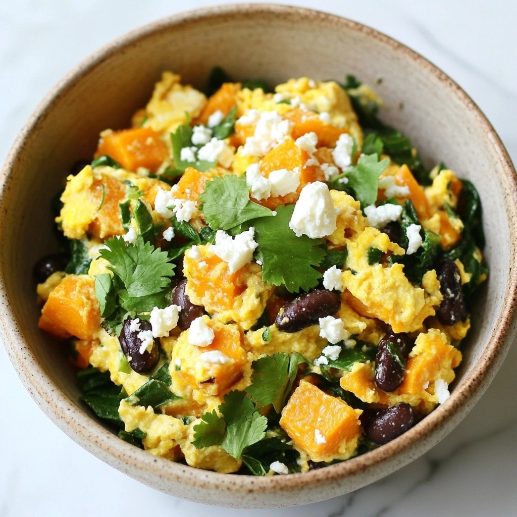 Hearty High-Protein Sweet Potato and Egg Scramble Recipe