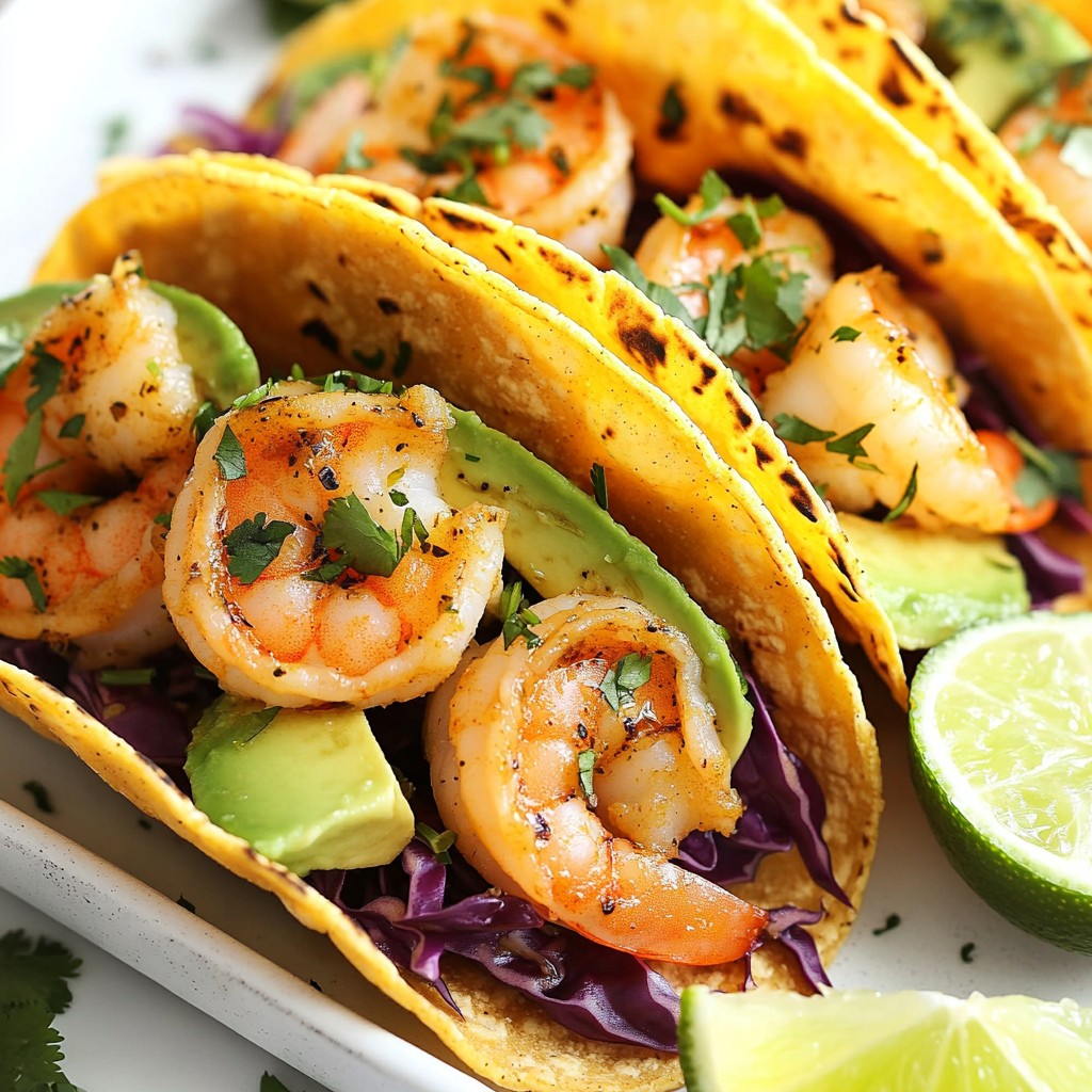 Sizzling High-Protein Ginger Lime Shrimp Tacos Delight