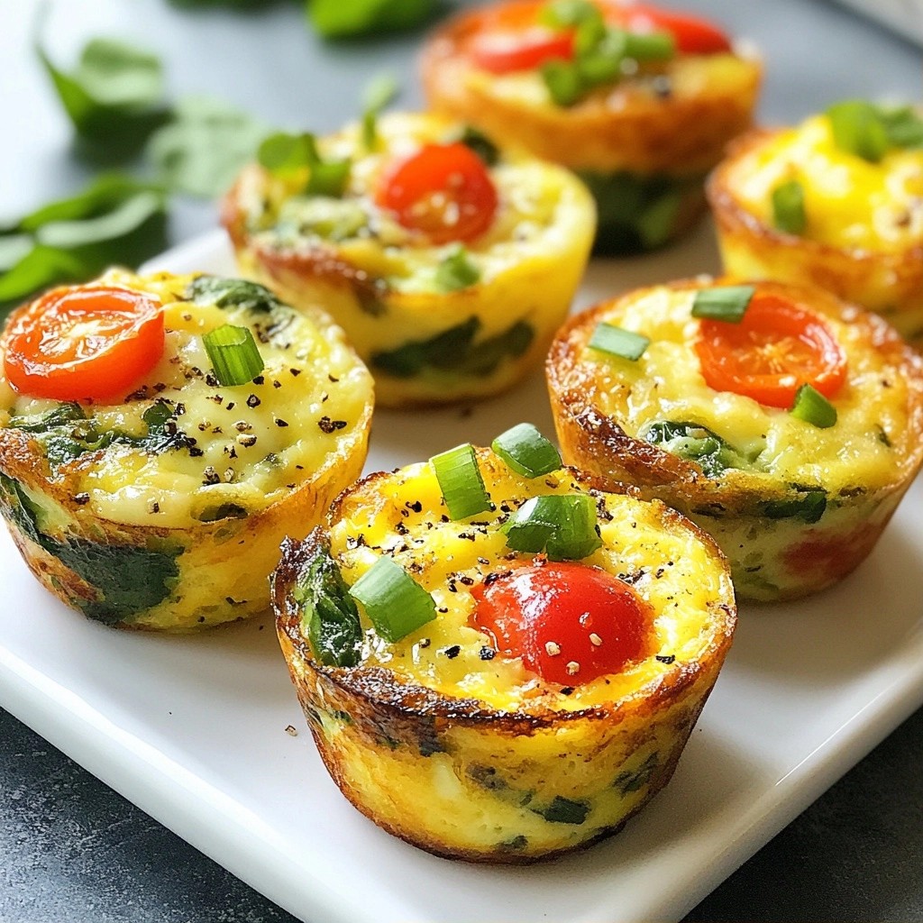 Cheesy High-Protein Egg and Veggie Muffins Delight