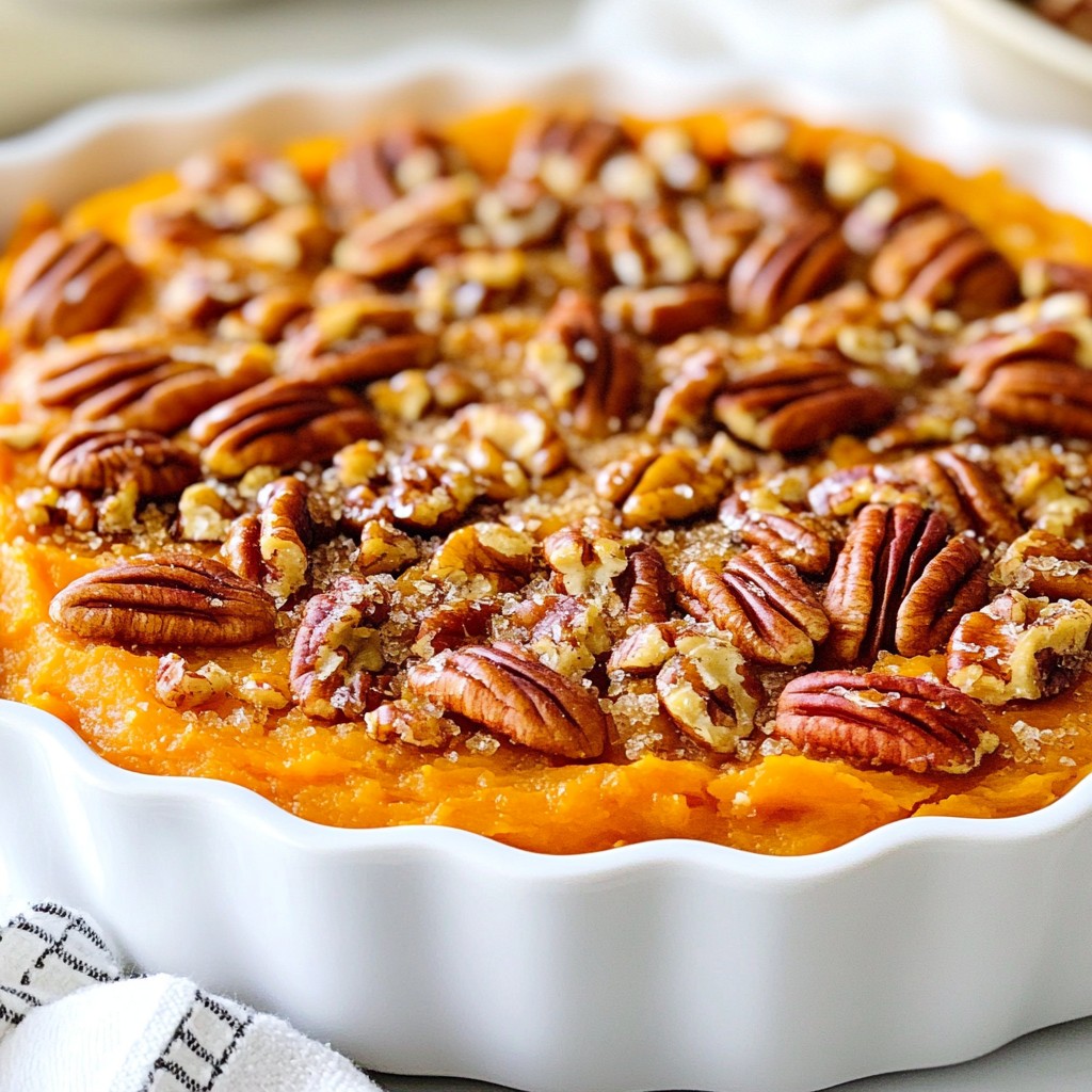 Maple Pecan Sweet Potato Casserole Delightful Recipe