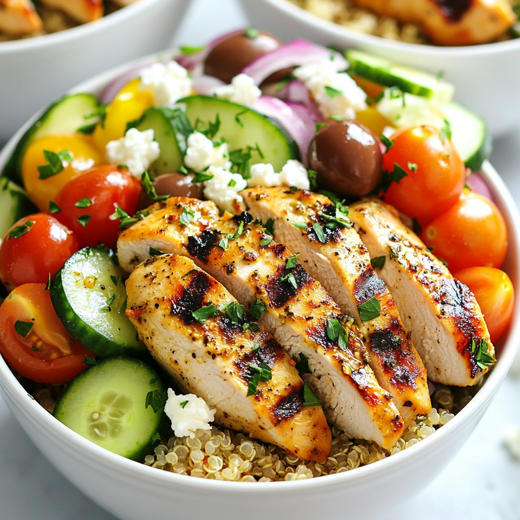Greek Chicken Meal-Prep Bowls for Tasty Planning