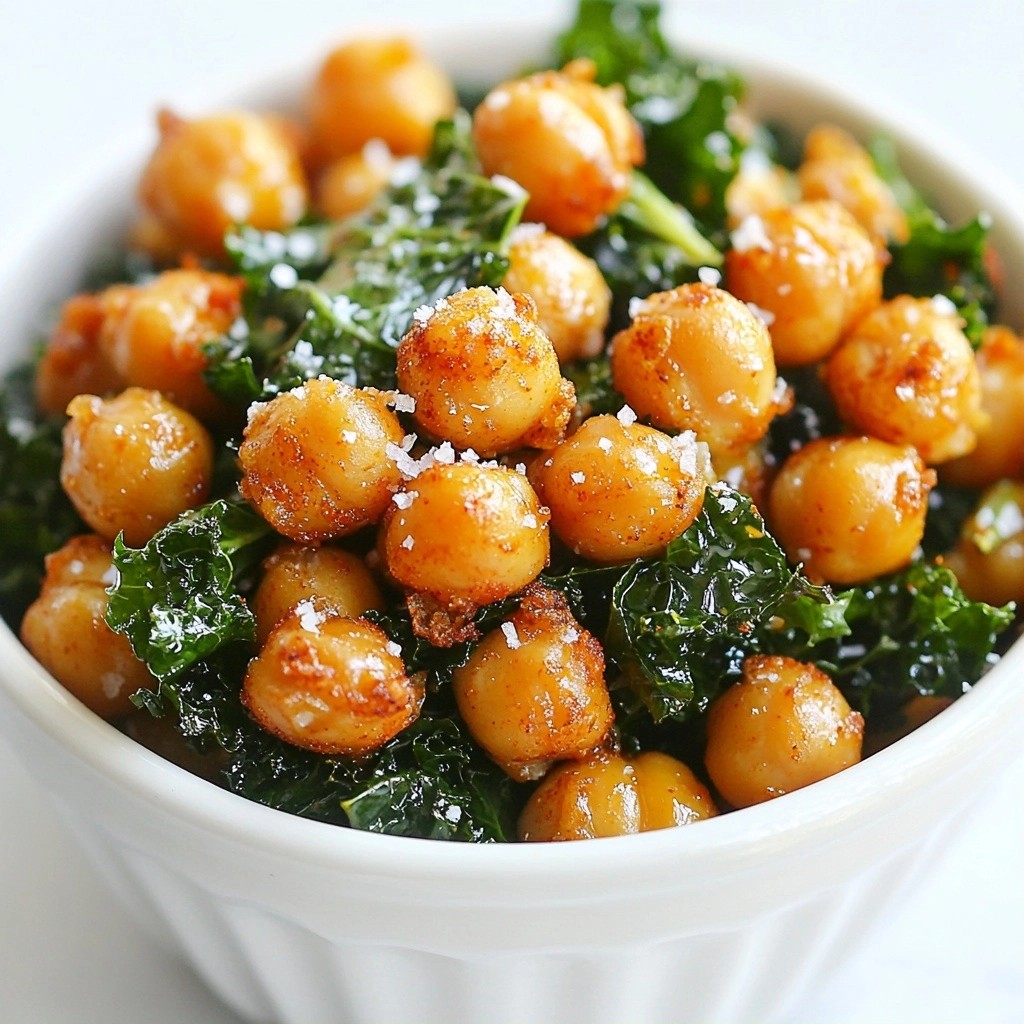 Crispy High-Protein Chickpea and Kale Chips Recipe