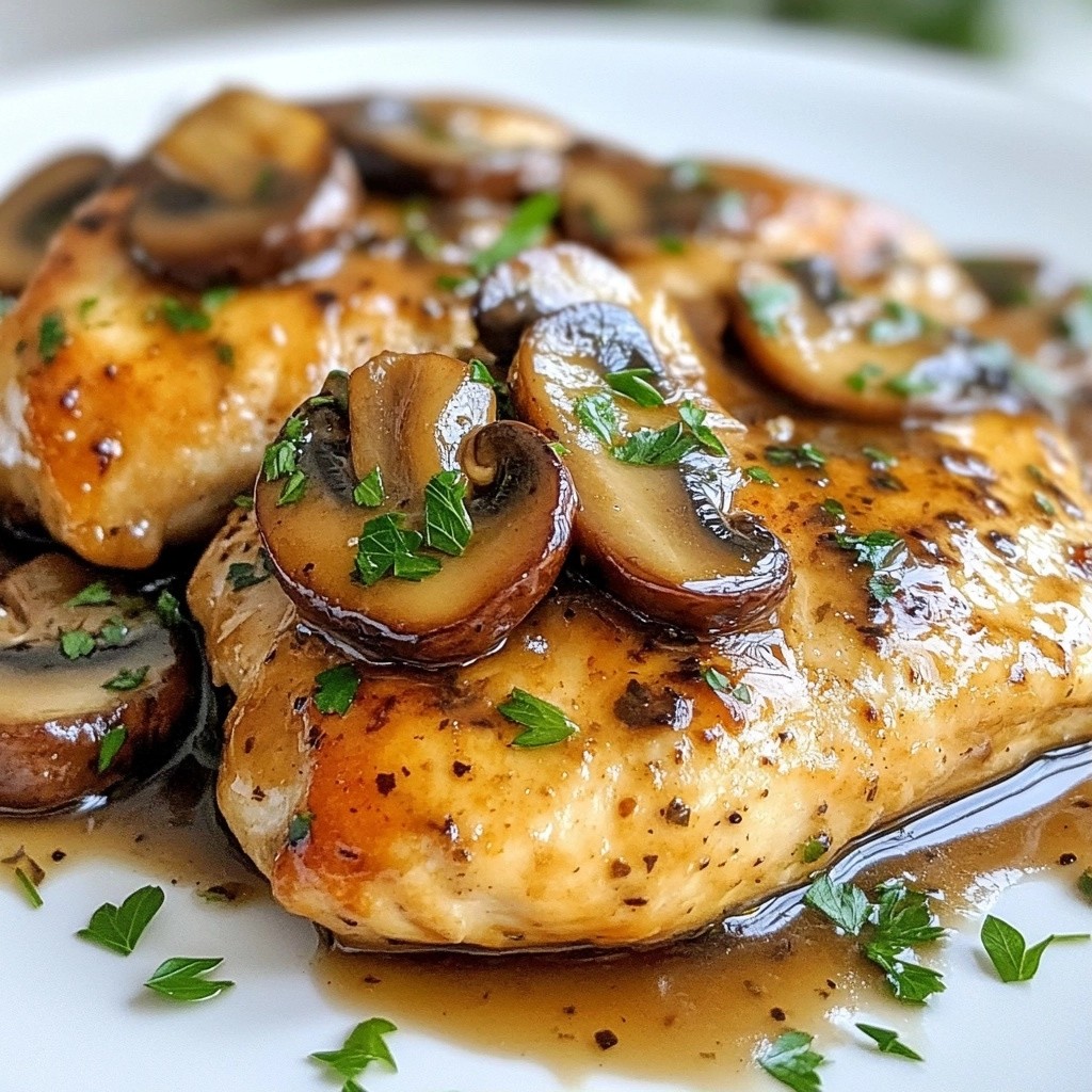 Savory High-Protein Balsamic Chicken with Mushrooms