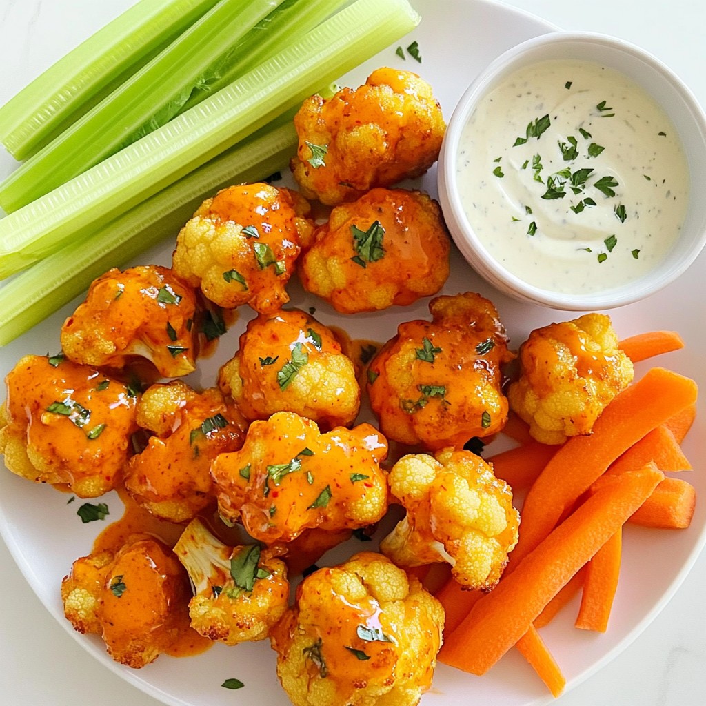 Cauliflower Buffalo Bites Crispy and Flavorful Snack