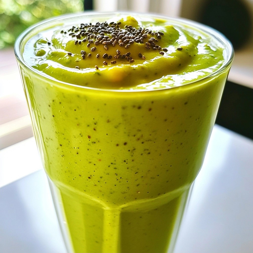 Creamy High-Protein Avocado and Spinach Smoothie