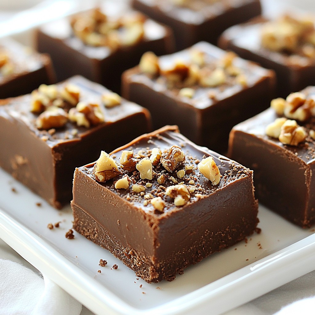 Nutella Fudge Squares Irresistible No-Bake Treat