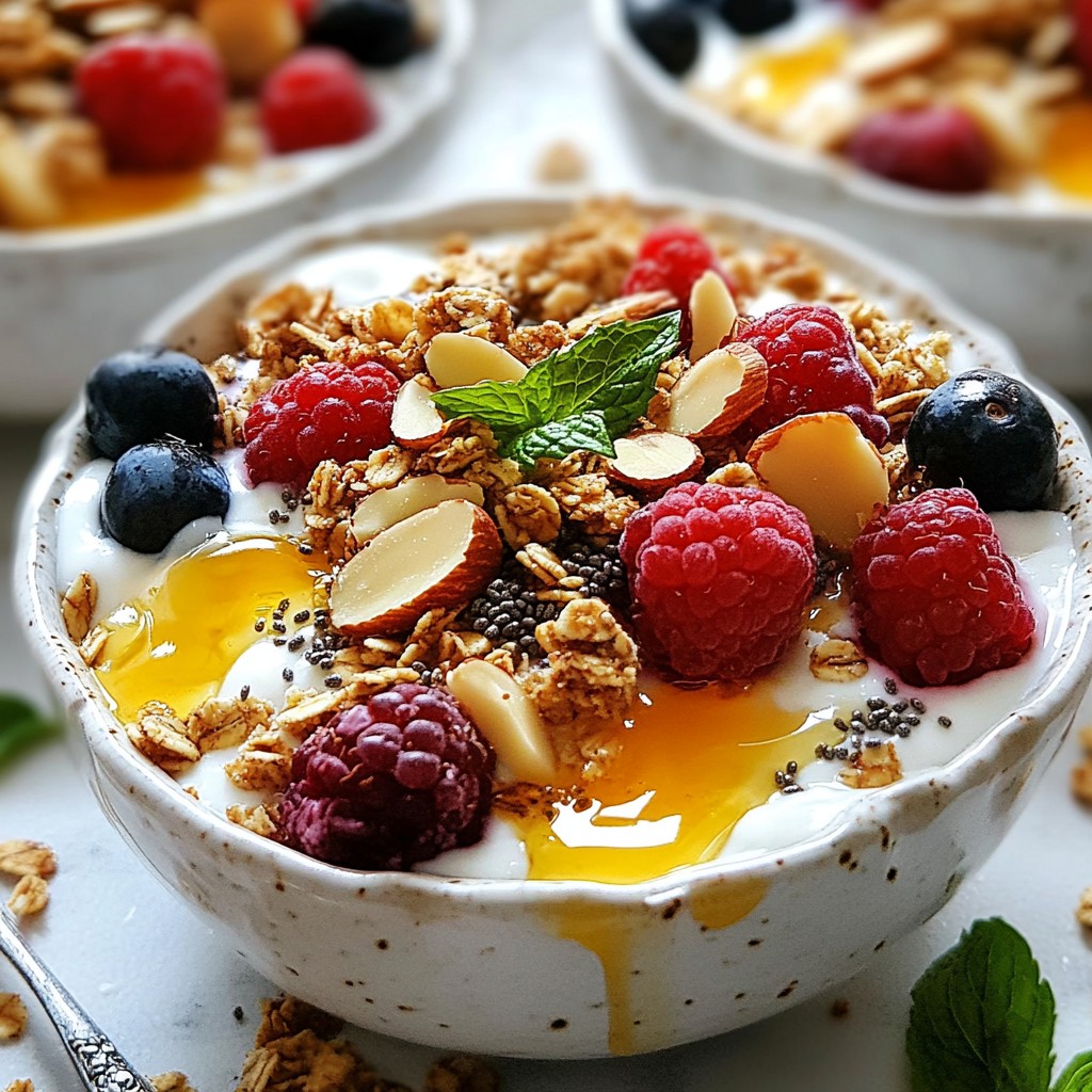 Hearty High-Protein Greek Yogurt with Granola Delight