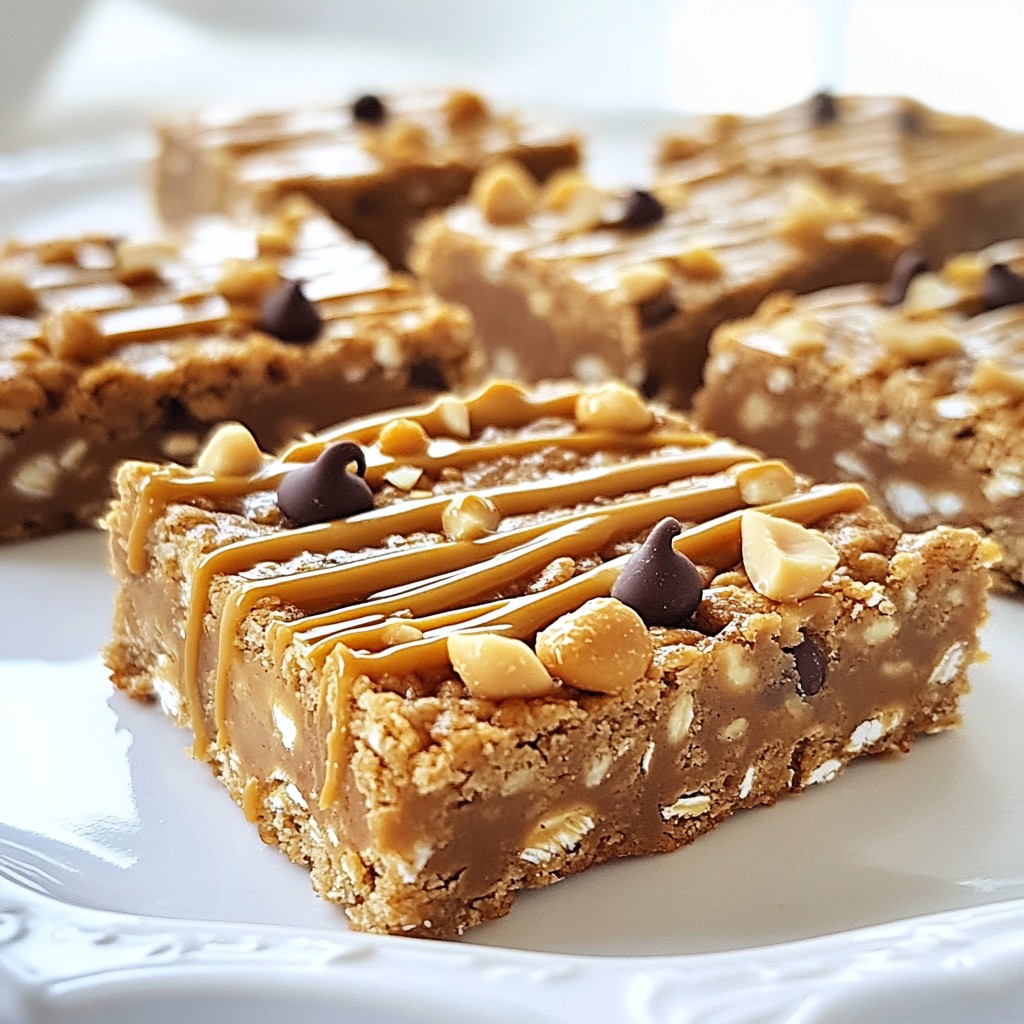 Chewy High-Protein Peanut Butter Oat Bars Recipe