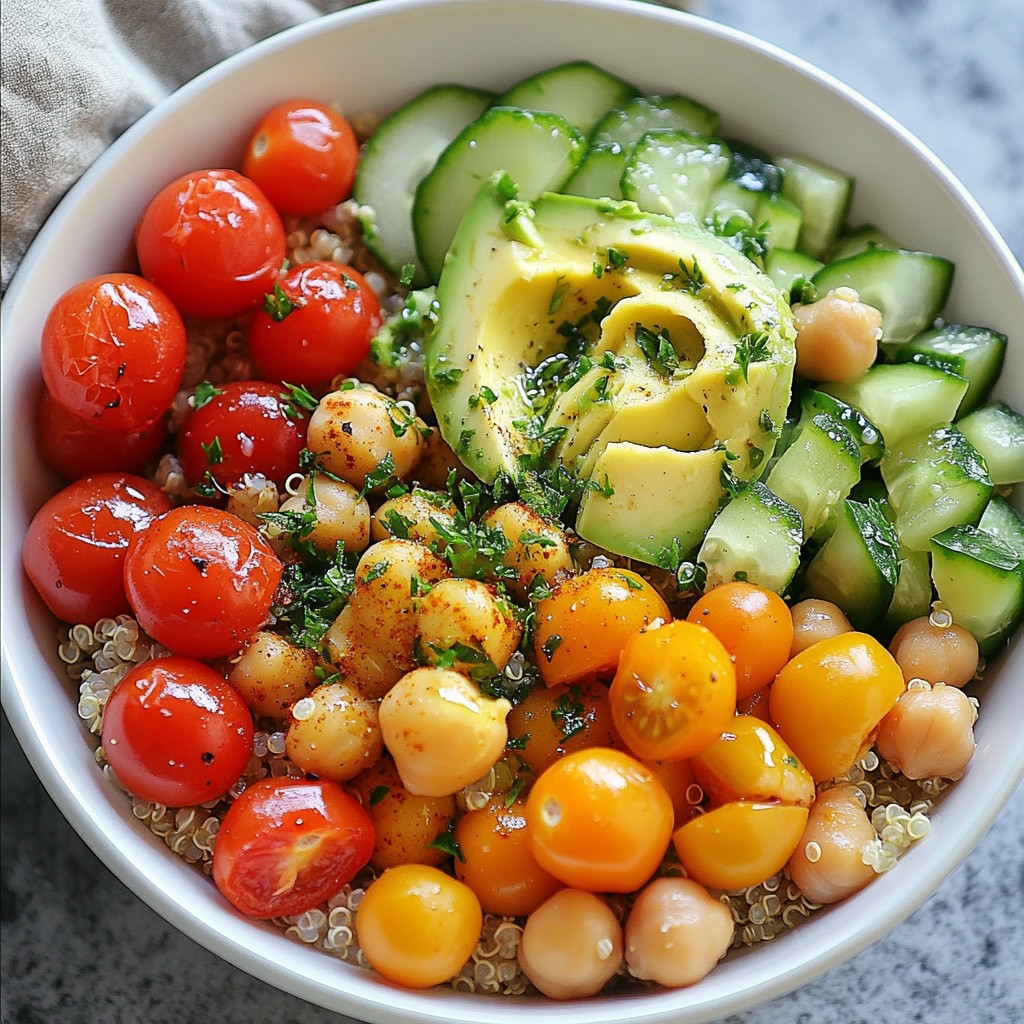 Replenishing Protein-Rich Quinoa Chickpea Power Bowl