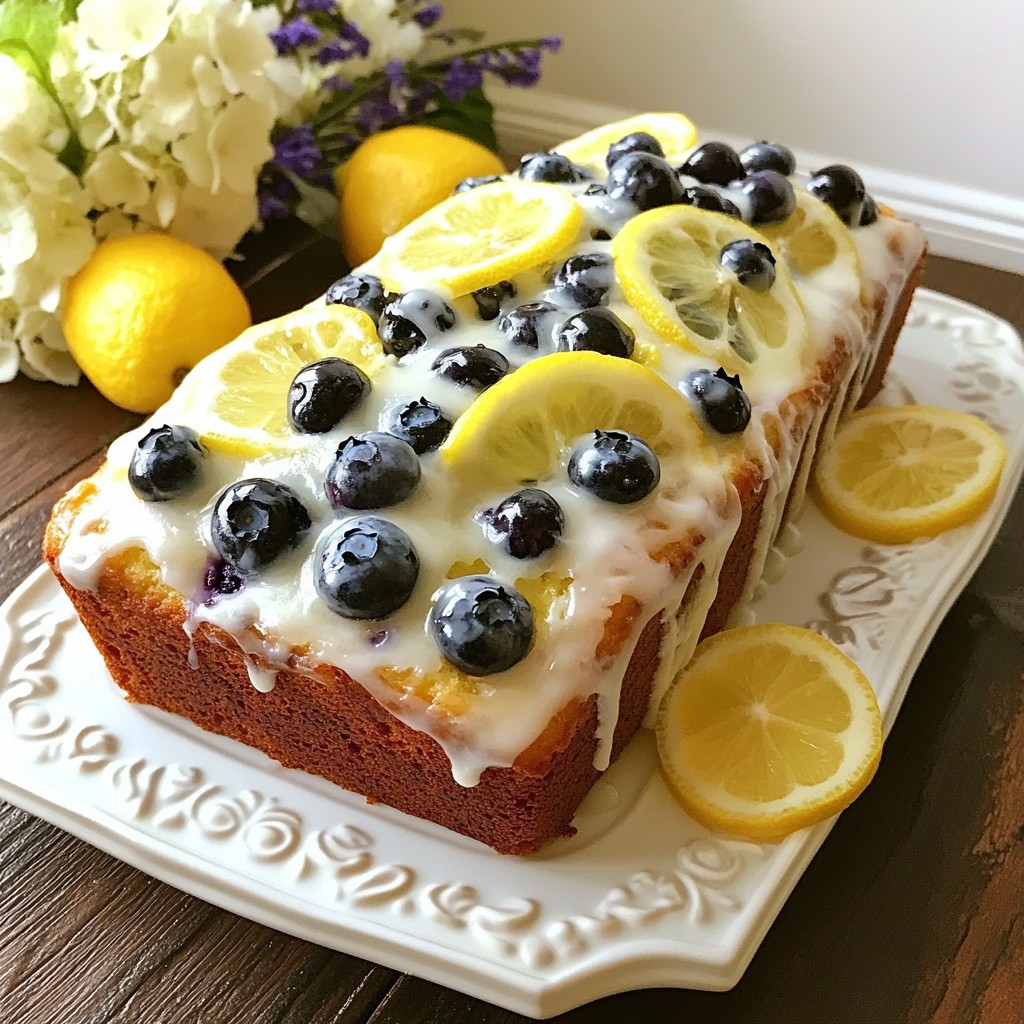 One Bowl Lemon Blueberry Loaf Easy and Delicious Recipe