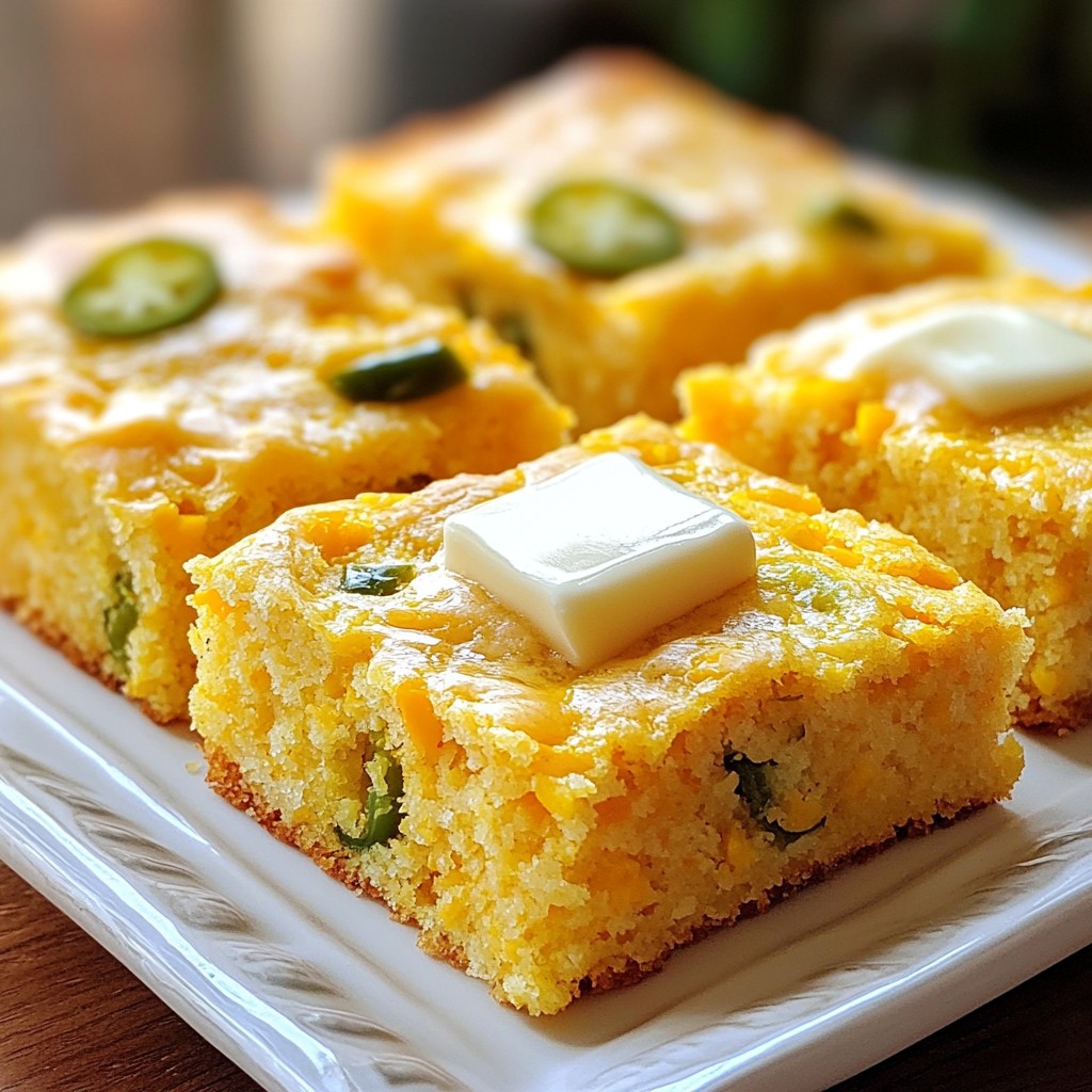 Jalapeño Cheddar Cornbread Deliciously Fluffy Recipe
