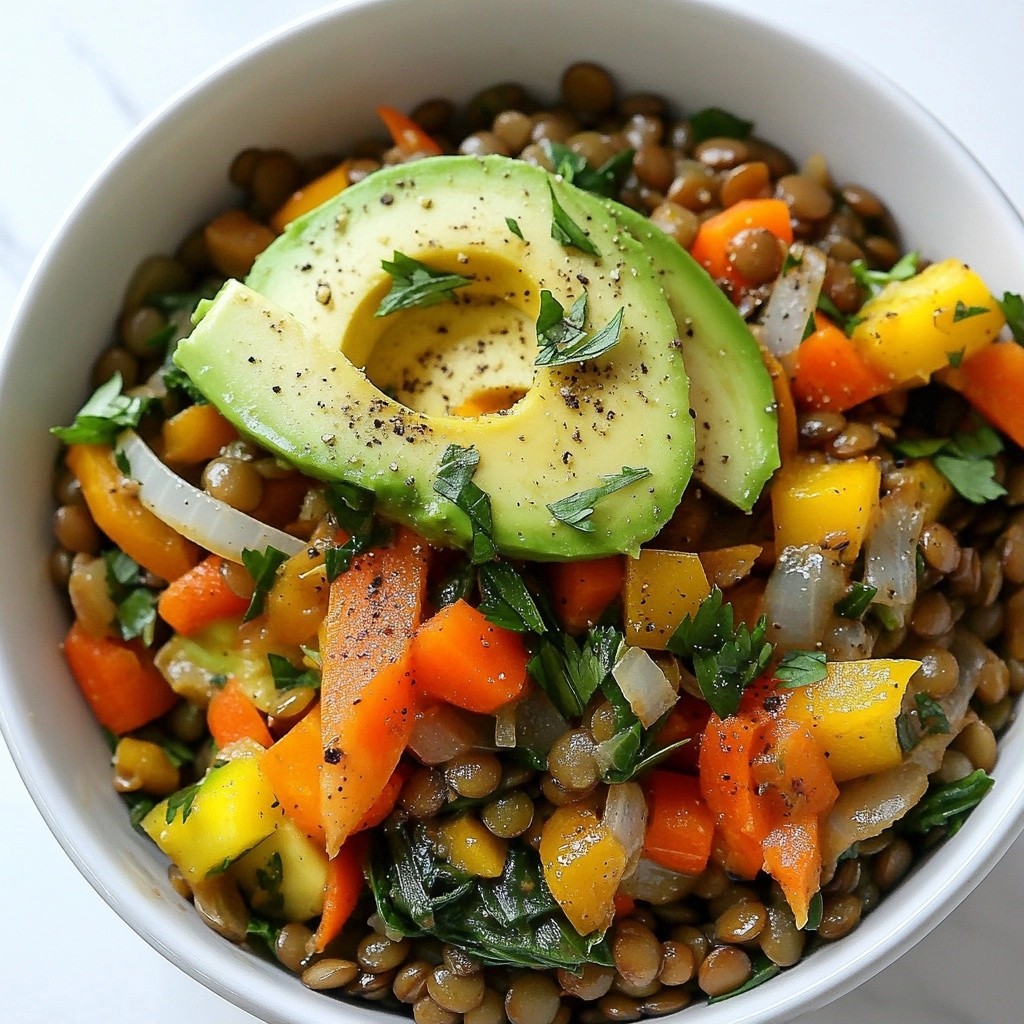 Easy High-Protein Lentil and Veggie Meal Prep Recipe