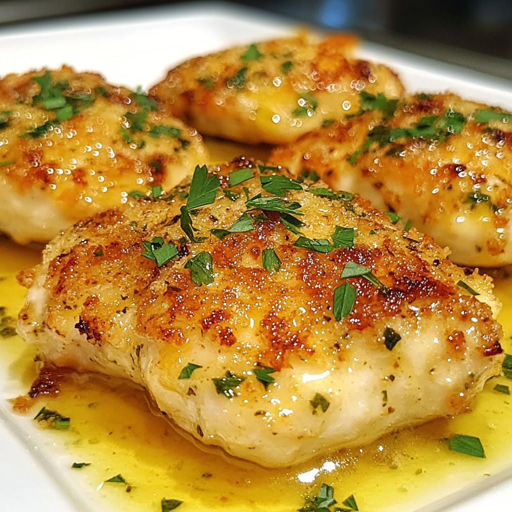 Herbed High-Protein Garlic Parmesan Chicken Breasts