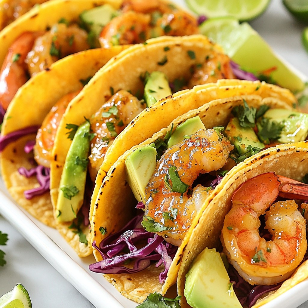 Sizzling High-Protein Ginger Lime Shrimp Tacos Delight