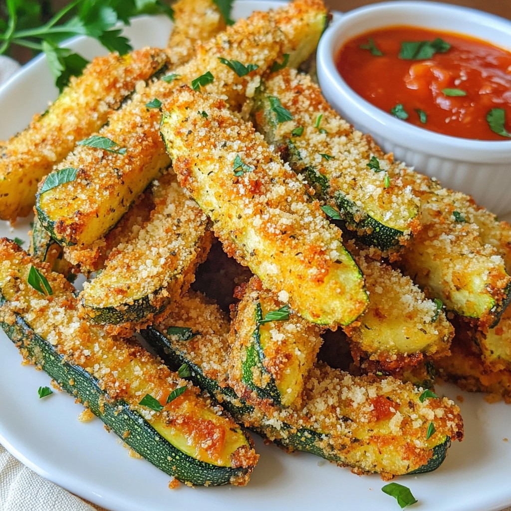 Air Fryer Parmesan Zucchini Fries Crisp and Tasty Snack