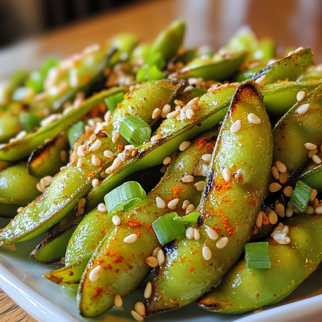 Spicy High-Protein Roasted Edamame Pods Delight