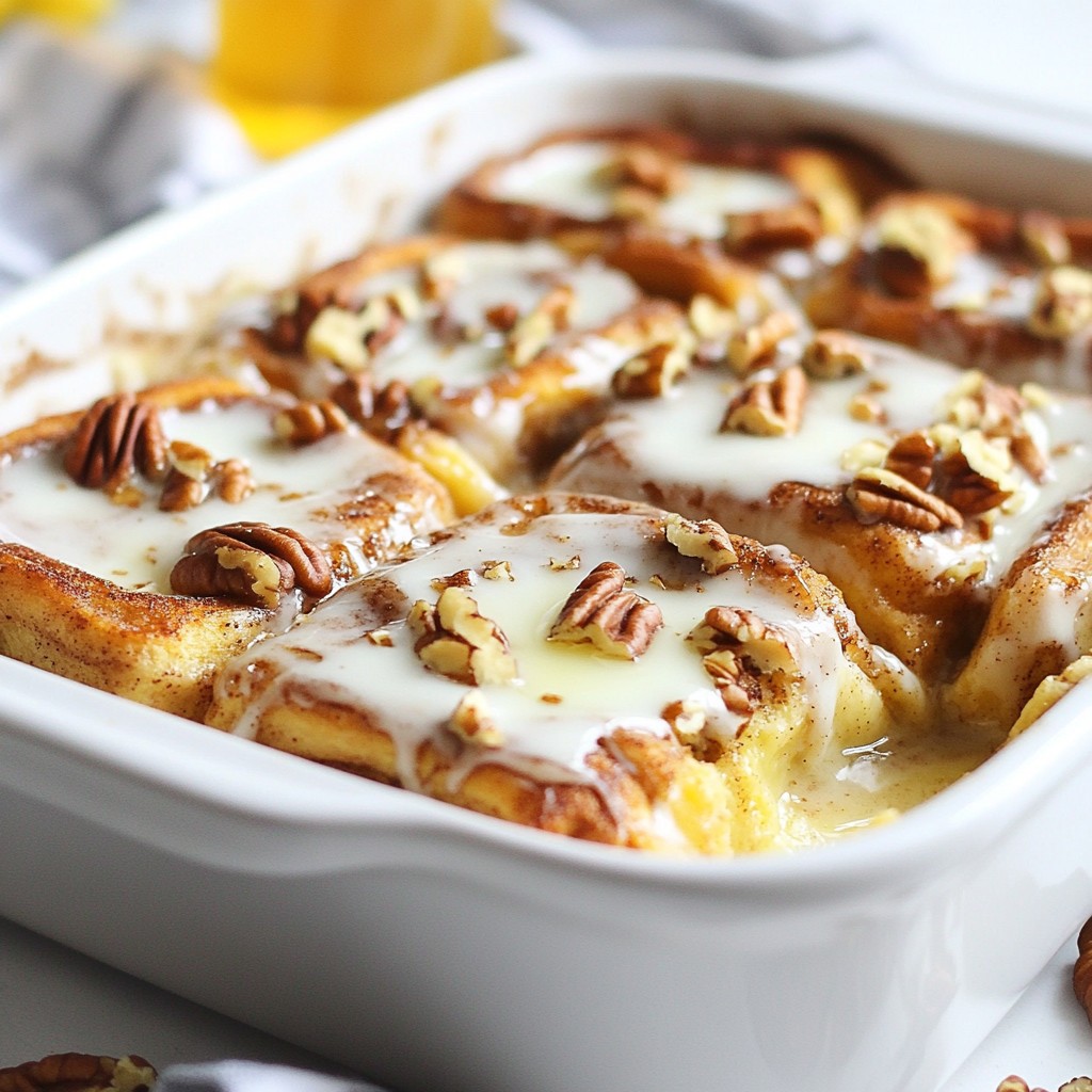 Cinnamon Roll French Toast Casserole Easy Breakfast Dish