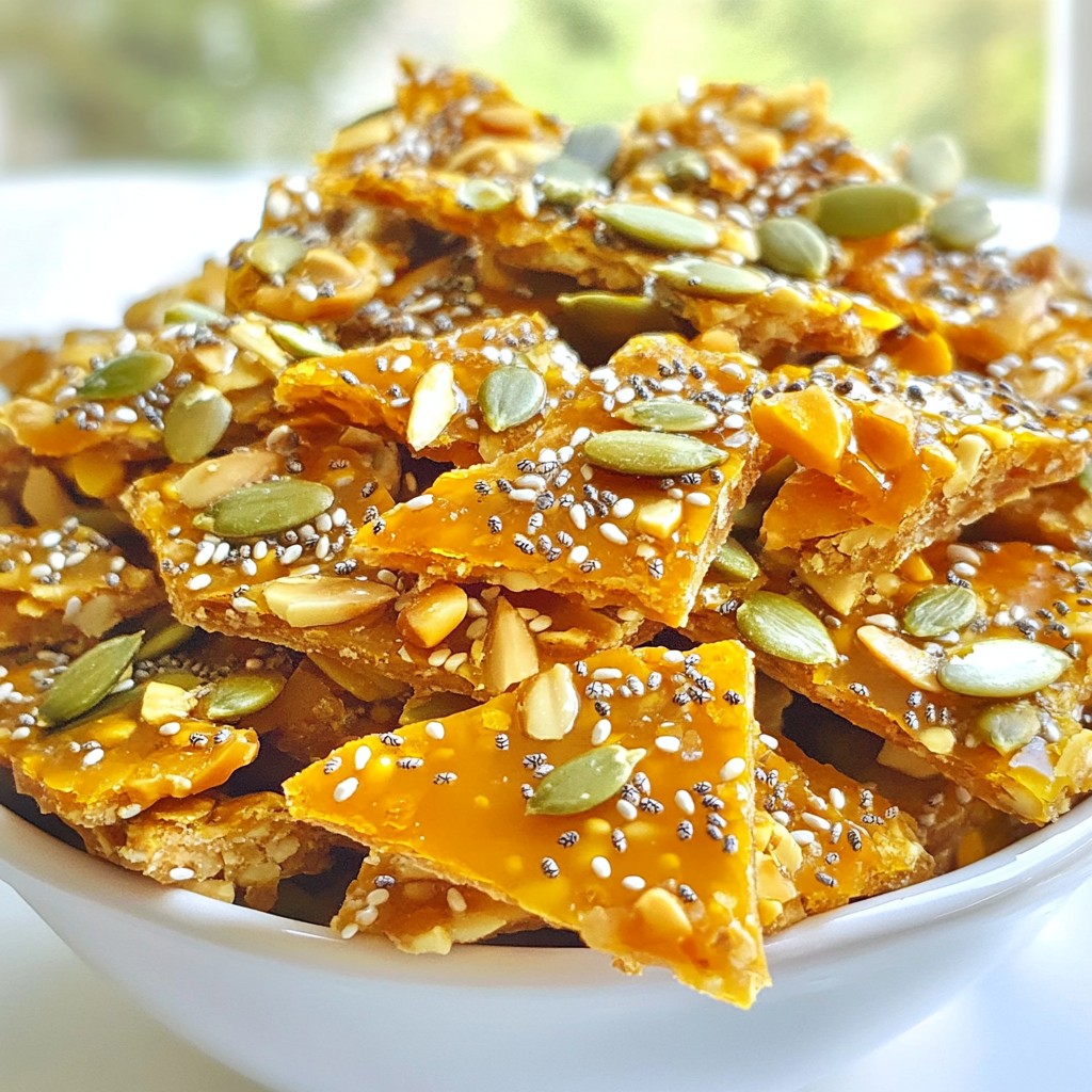 Crunchy High-Protein Almond and Seed Brittle Recipe
