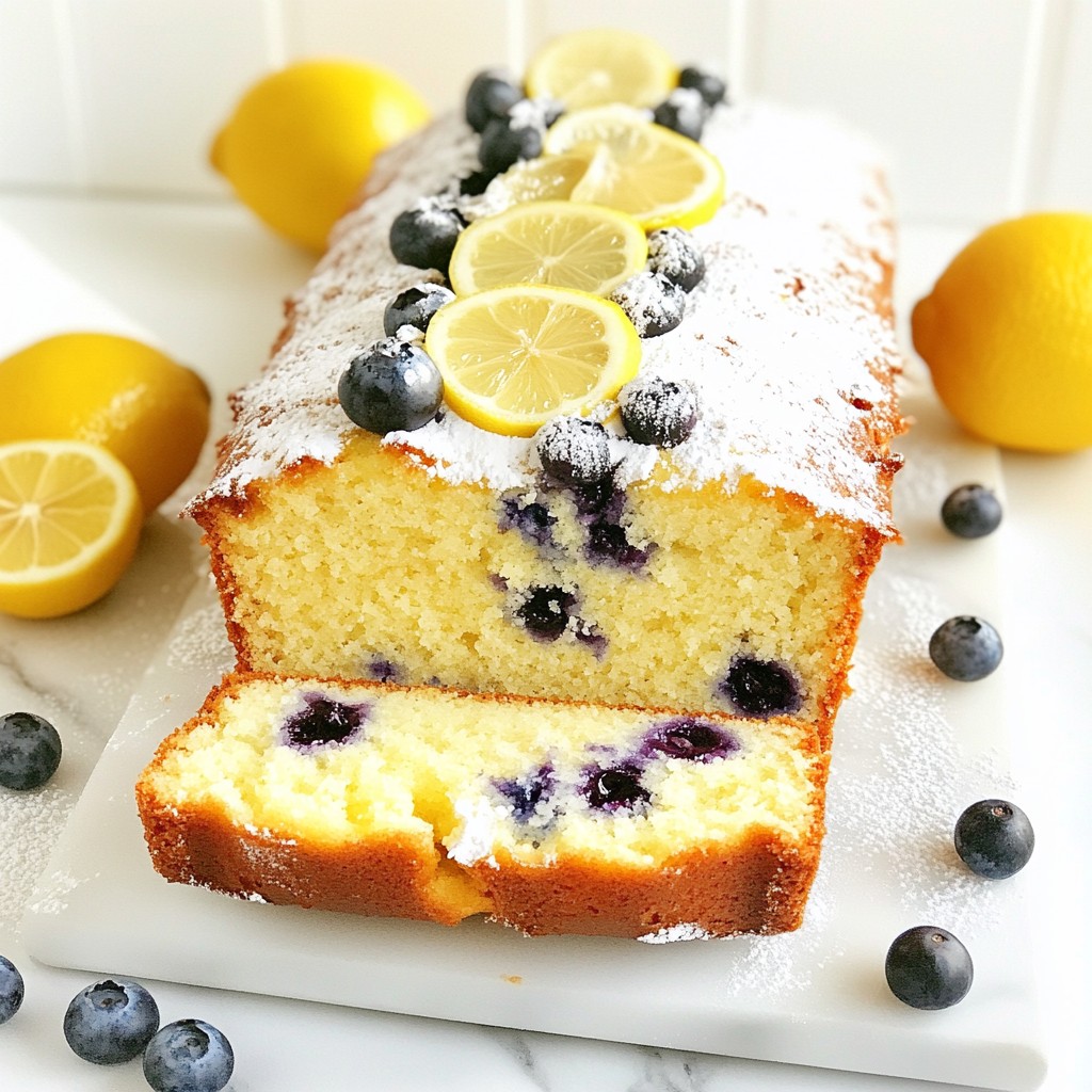 Lemon Blueberry Pound Cake Delightful Baking Recipe