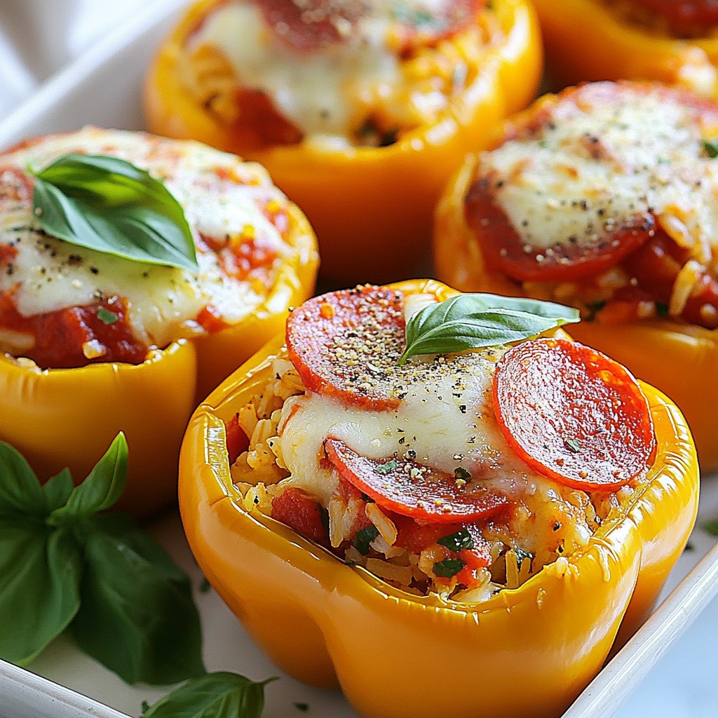 Pepperoni Pizza Stuffed Peppers Flavorful and Easy Meal