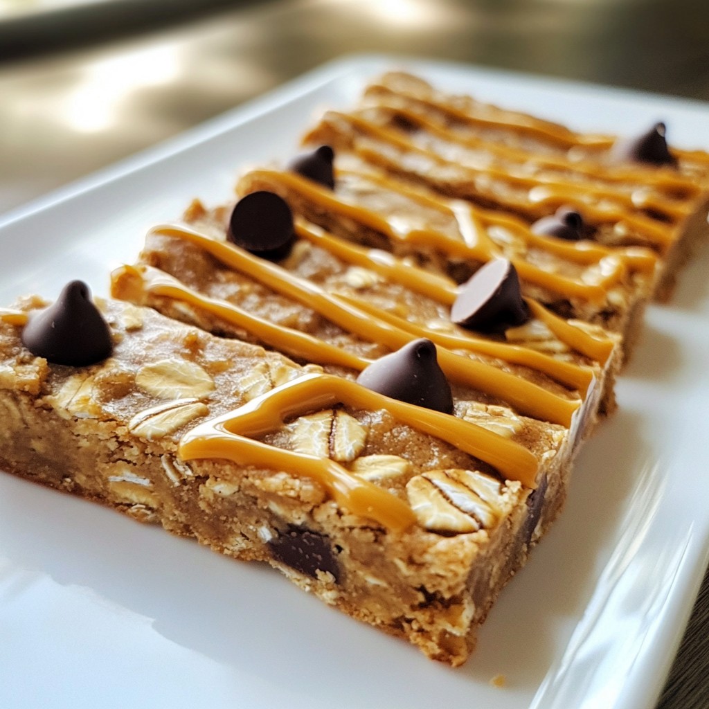 Chewy High-Protein Peanut Butter Oat Bars Recipe