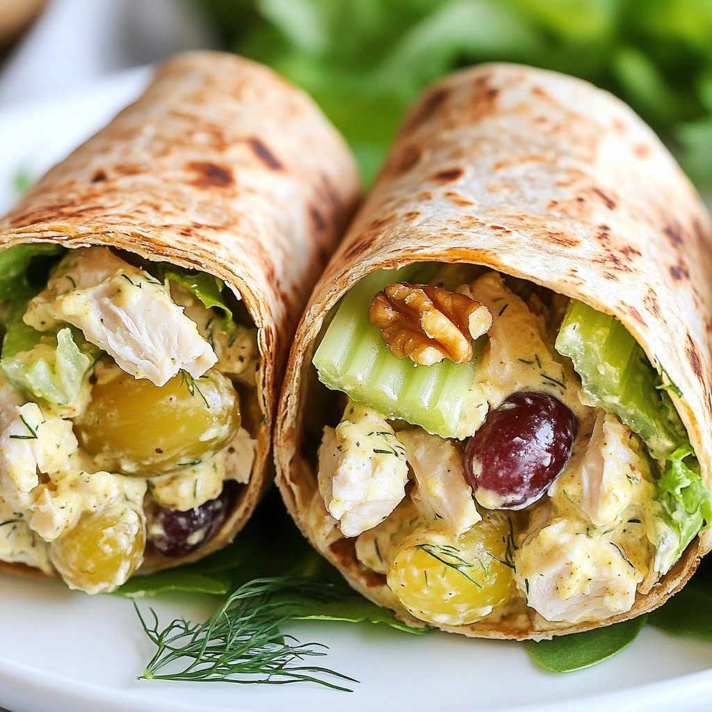 Greek Yogurt Chicken Salad Wraps Tasty and Easy Meal
