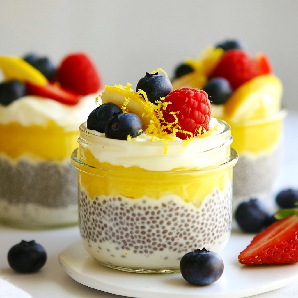 Zesty High-Protein Lemon Chia Seed Pudding Recipe