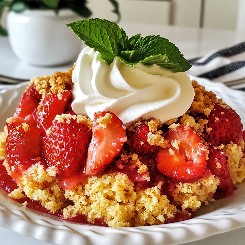 Strawberry Shortcake Crumble Delightful and Easy Treat