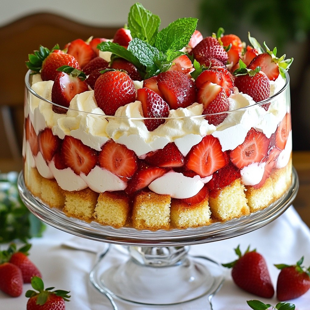 Fresh Strawberry Trifle Delightfully Easy to Make
