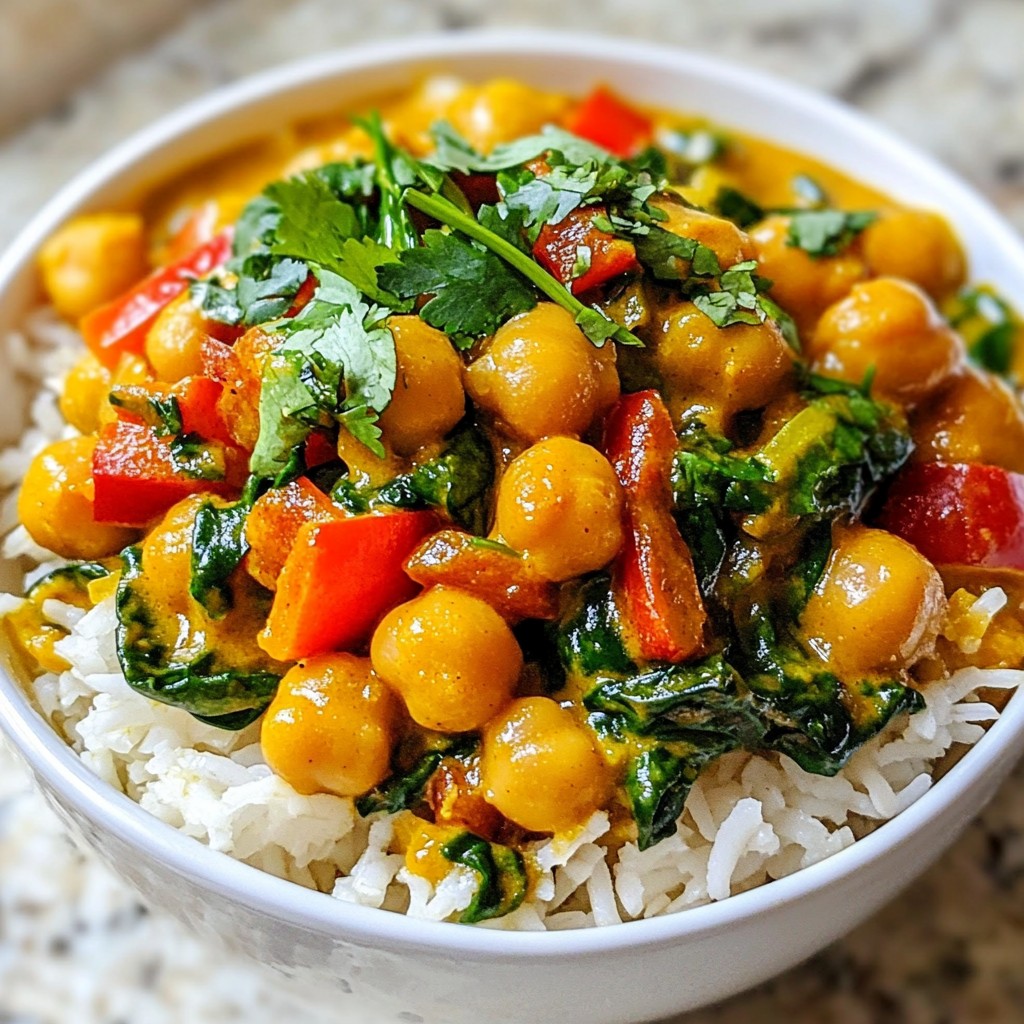 Coconut Curry Chickpeas Flavorful and Easy Recipe