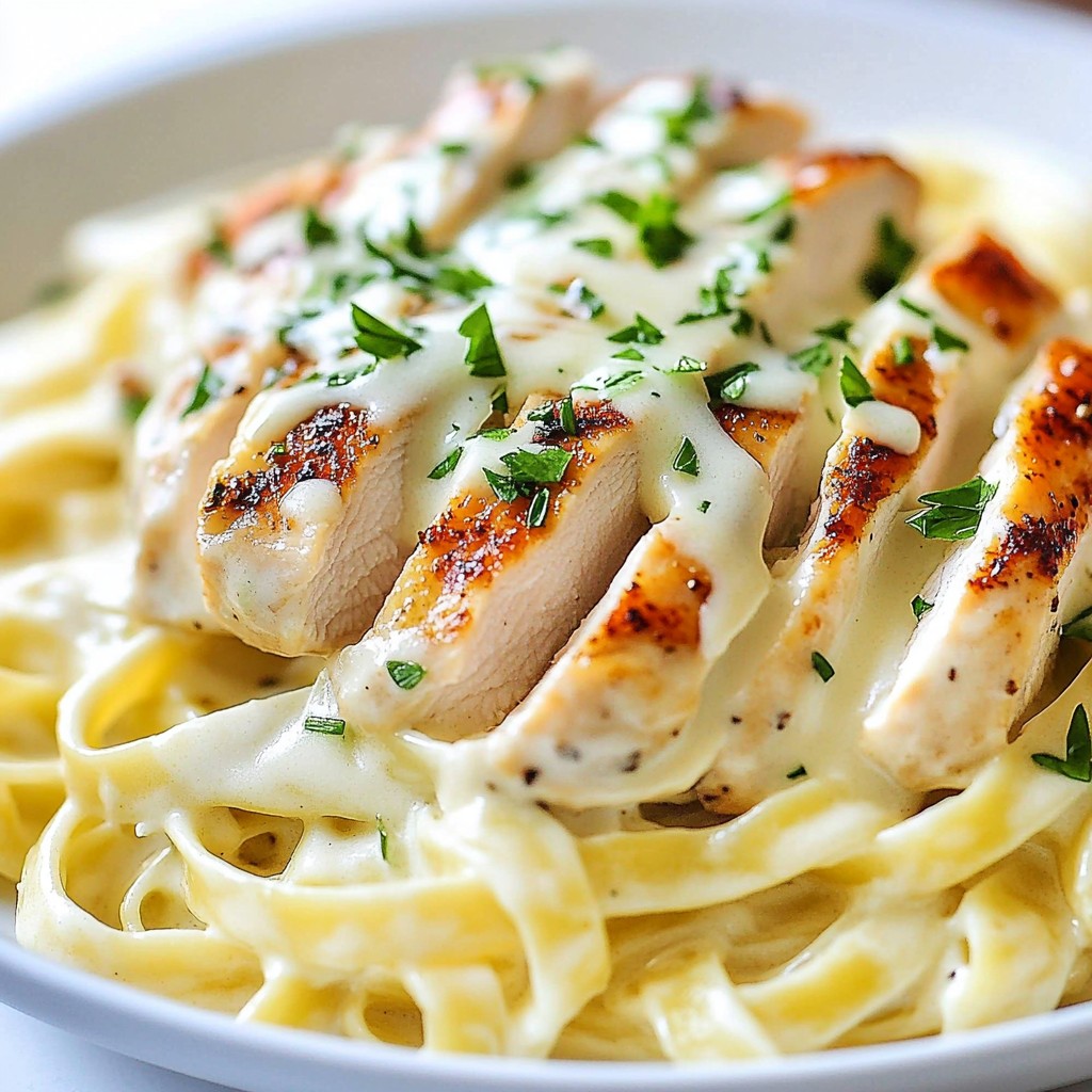 Instant Pot Chicken Alfredo Creamy and Quick Meal