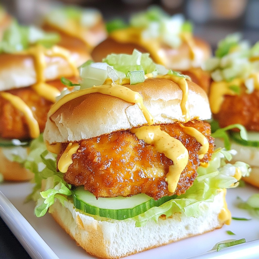 Bang Bang Chicken Sliders Tasty and Fast Recipe