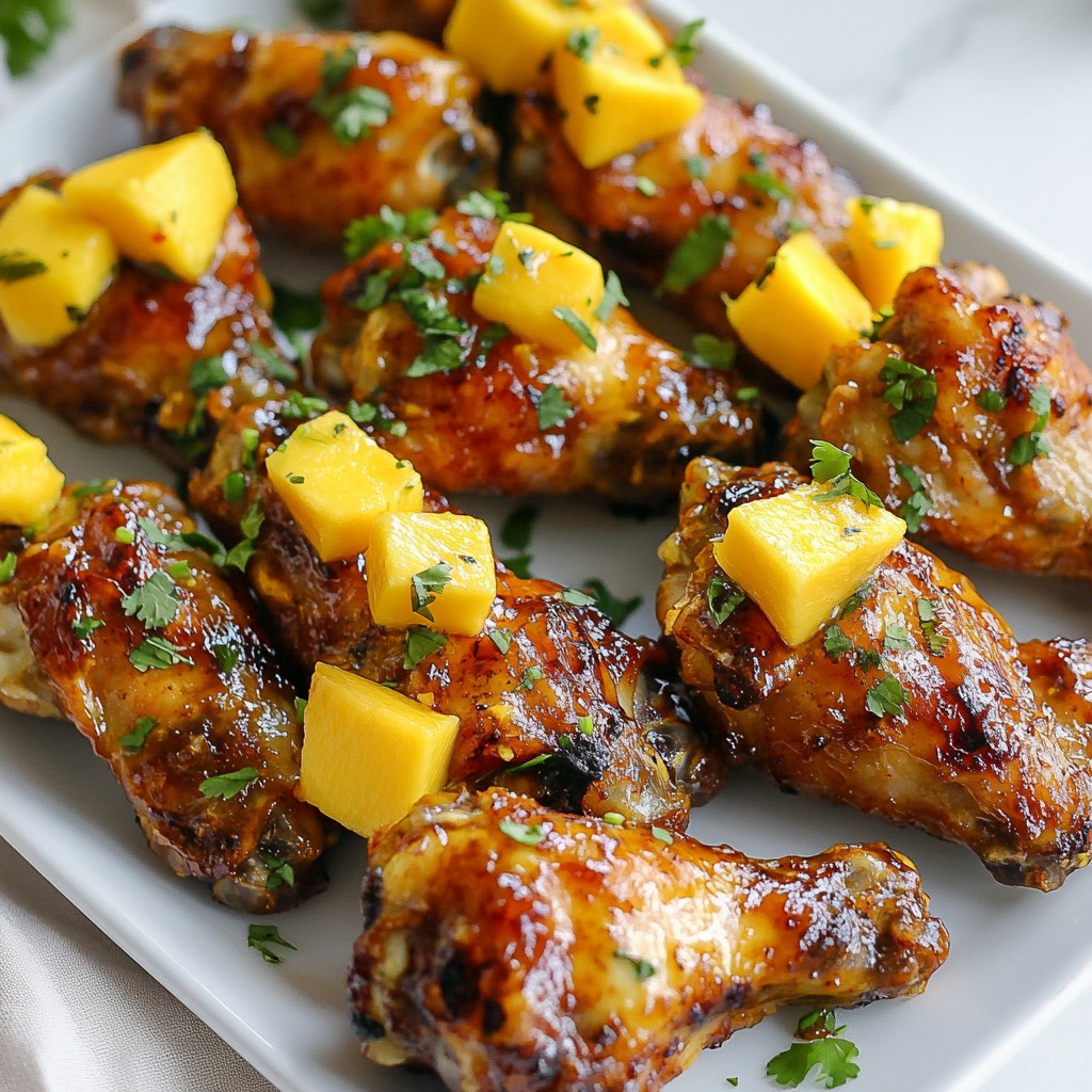 Mango Habanero Chicken Wings Spicy and Flavorful Treat