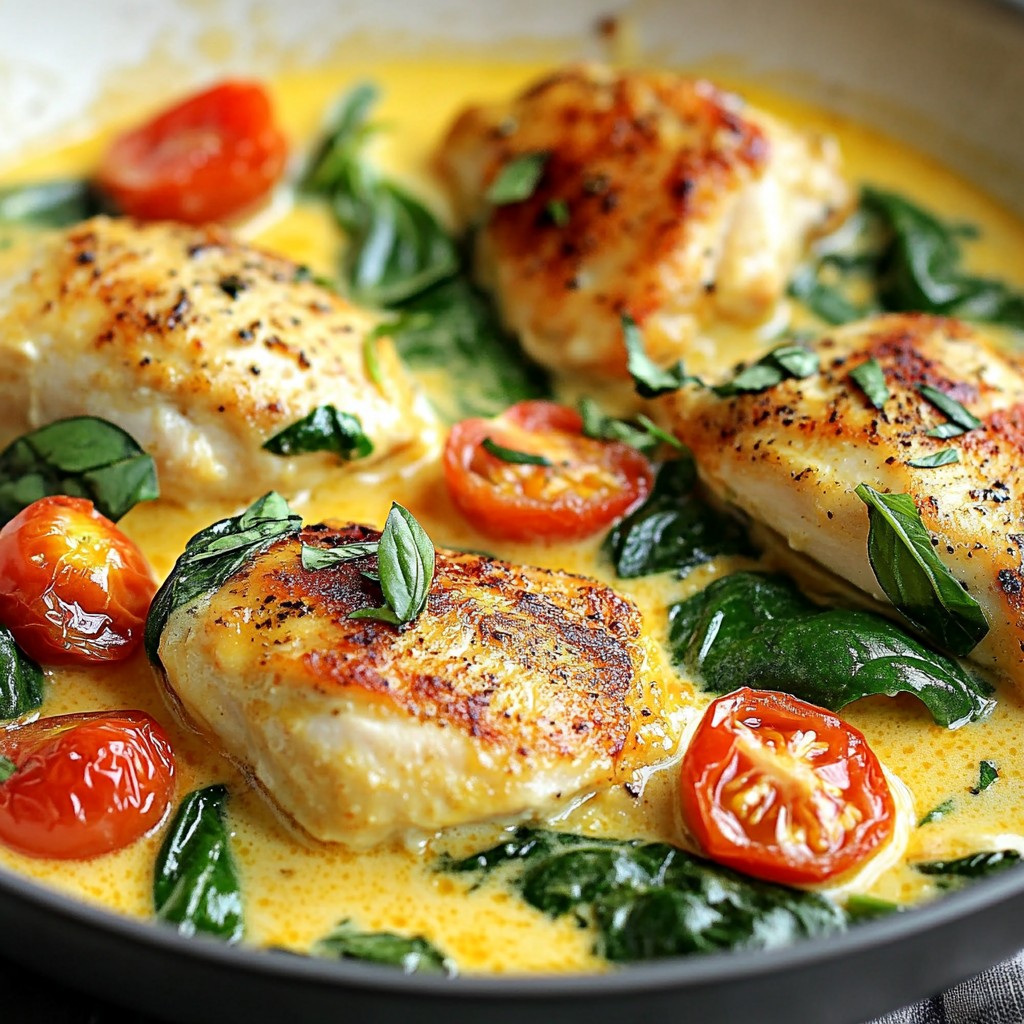 Creamy Tuscan Chicken Skillet Flavorful Dinner Idea