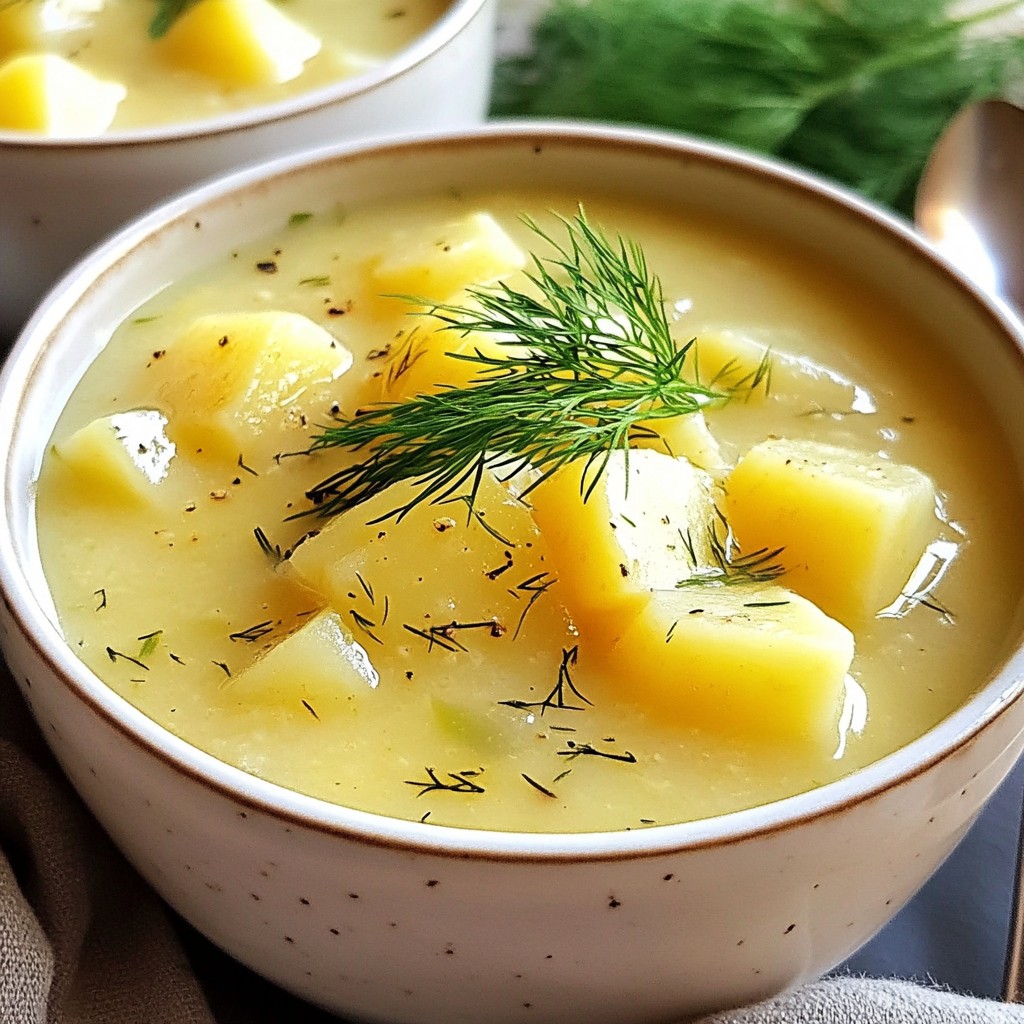 Polish Dill Potato Soup Flavorful and Creamy Delight