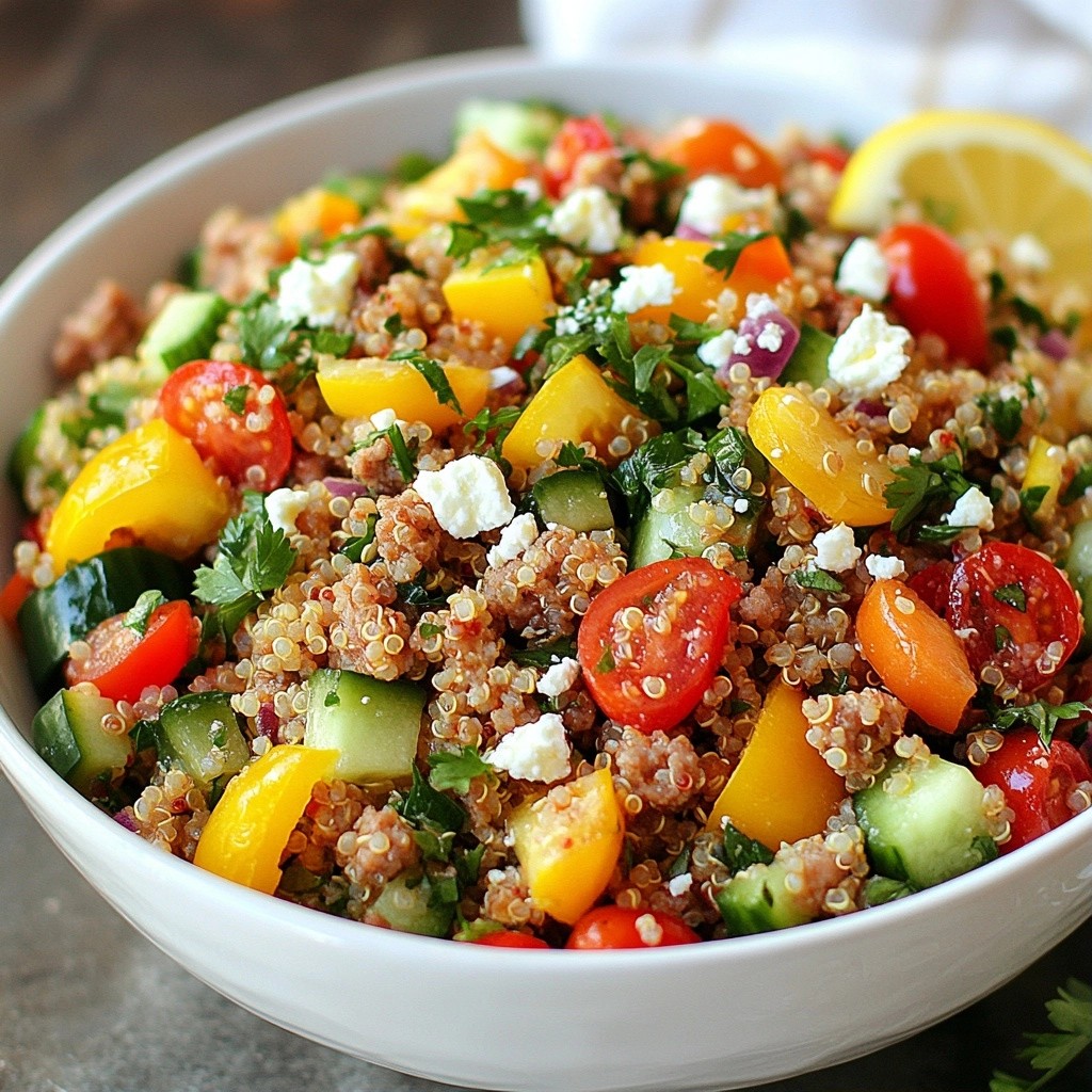 Replenishing High-Protein Quinoa and Turkey Salad Recipe