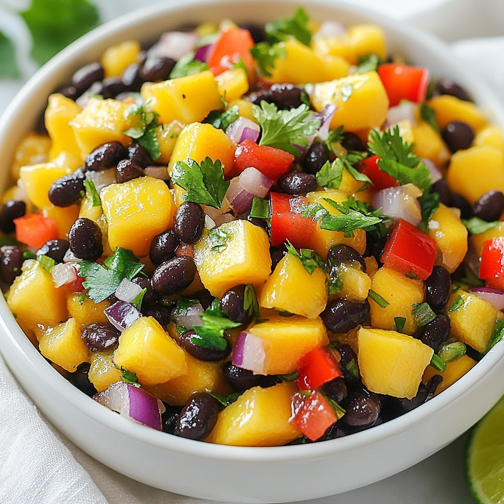 Mango Black Bean Salsa Fresh and Flavorful Delight