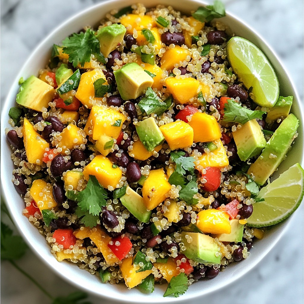 Mango Black Bean Quinoa Salad Fresh and Flavorful Dish
