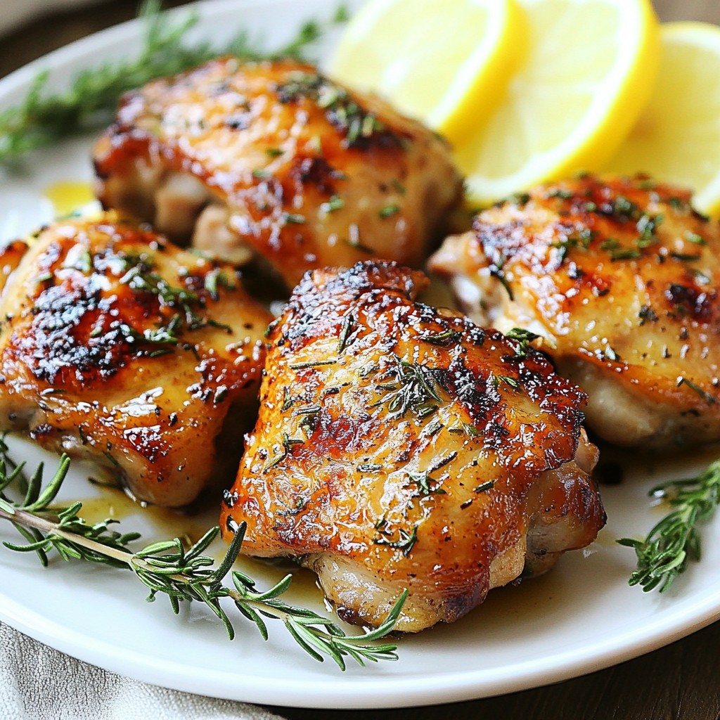 Juicy High-Protein Herb Grilled Chicken Thighs Recipe