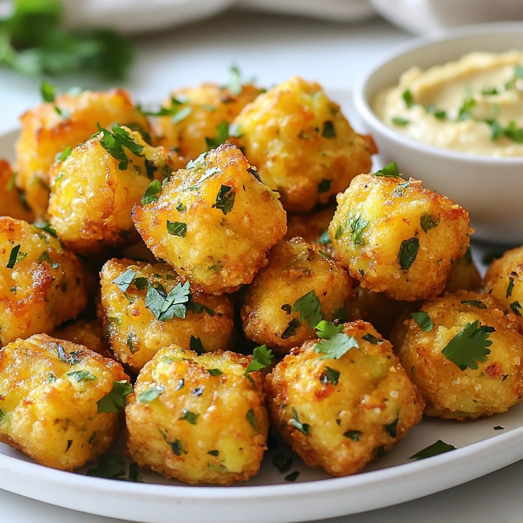 Crispy High-Protein Chickpea and Herb Snack Bites