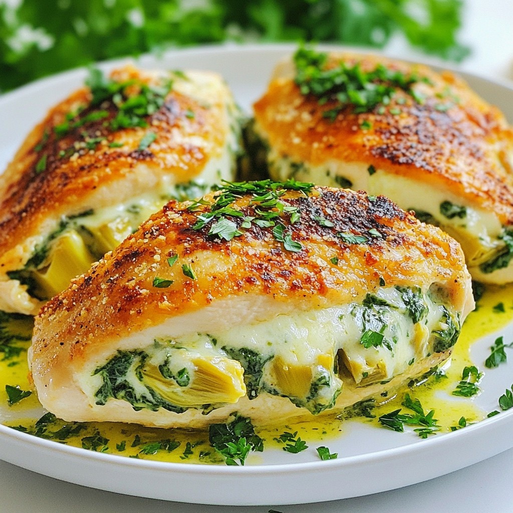 Spinach Artichoke Stuffed Chicken Delightful Recipe