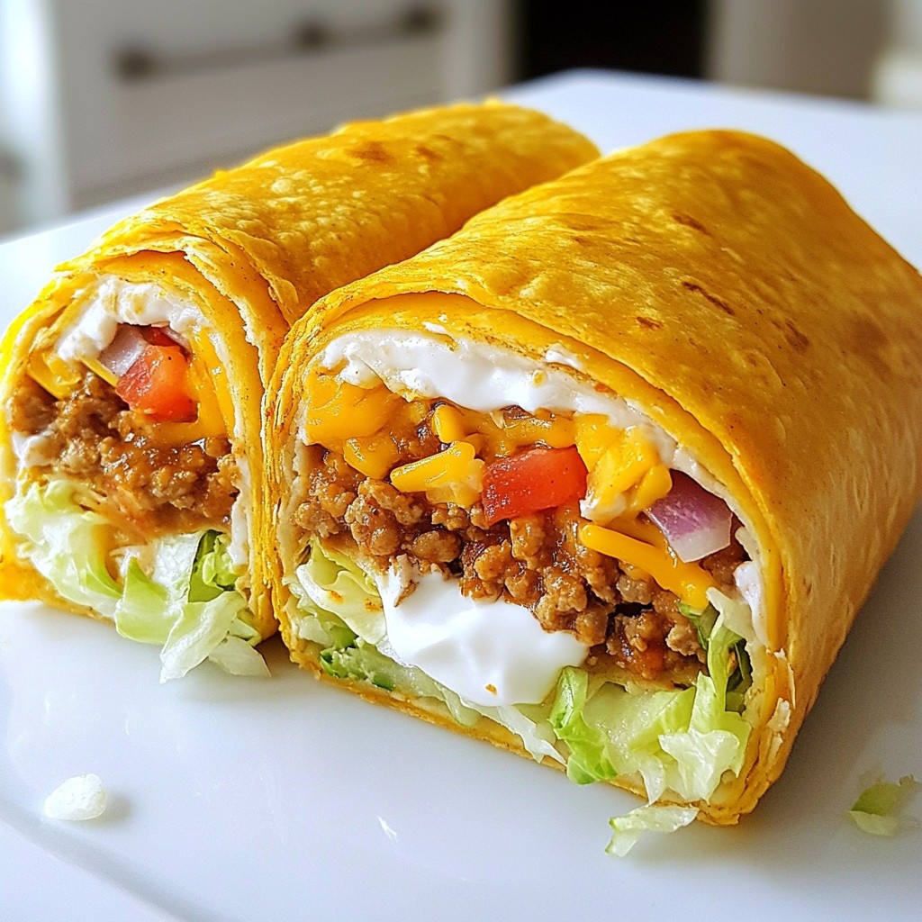 Minute Copycat Taco Bell Night Flavorful Crunchwraps