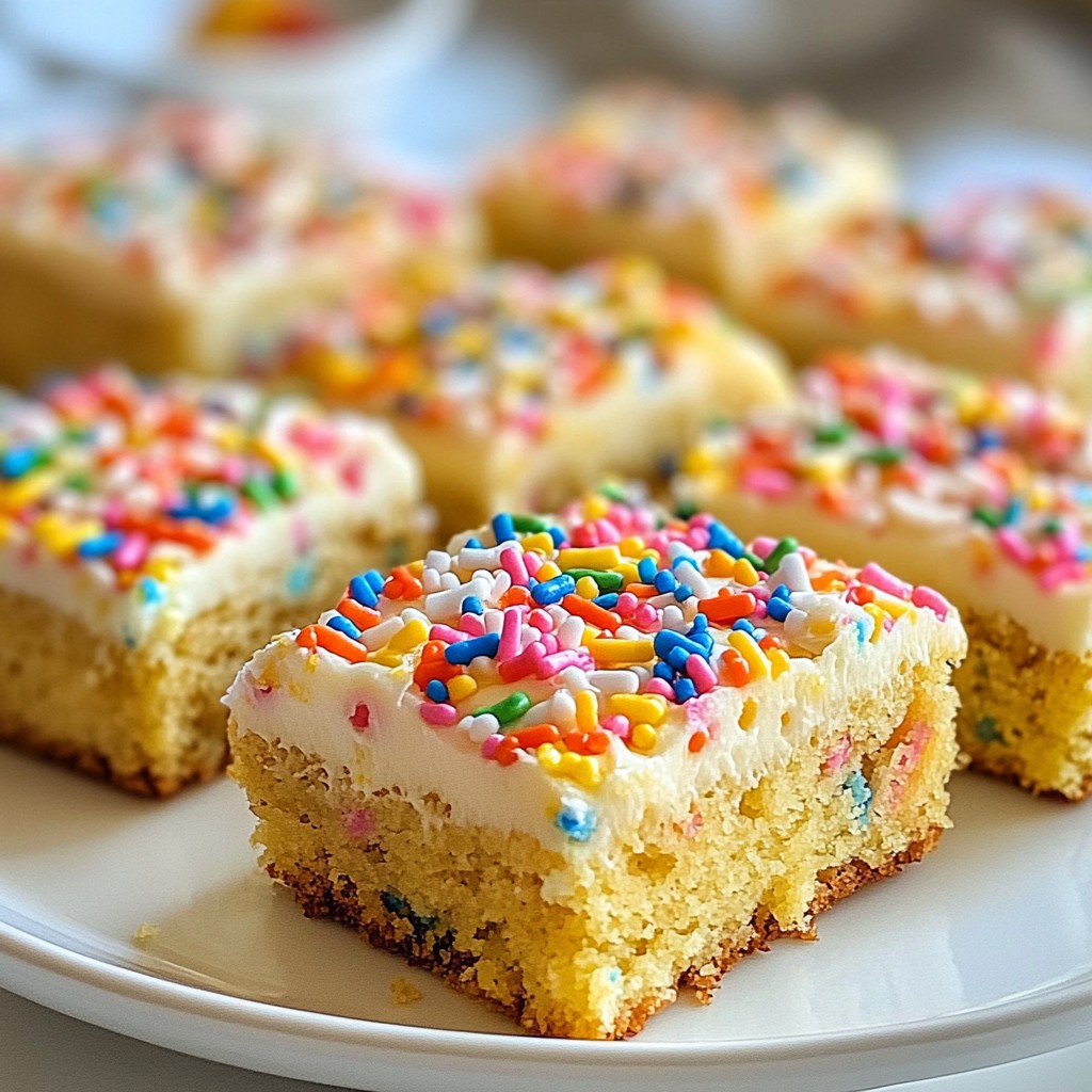 Birthday Cake Blondies Simple and Festive Treat