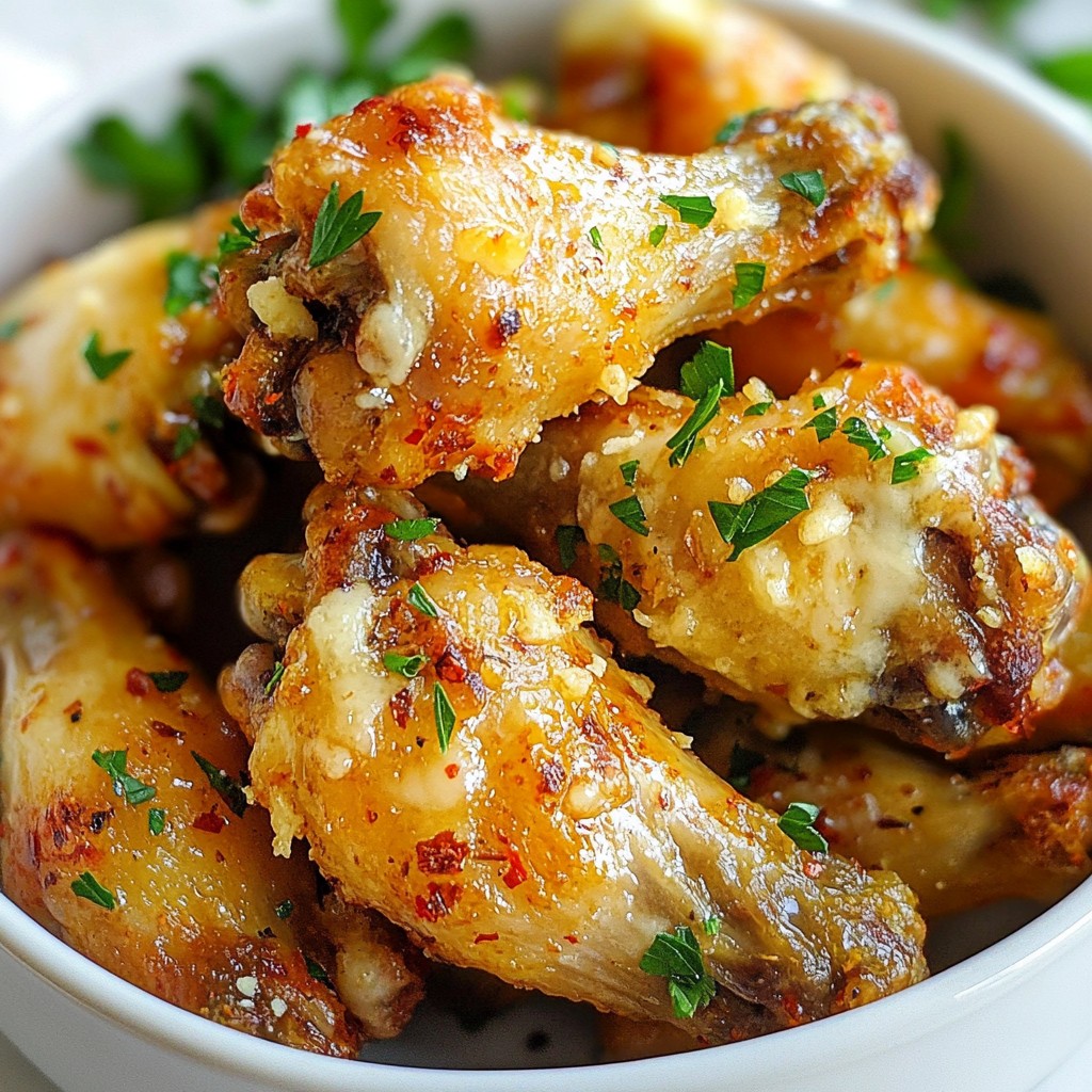 Air Fryer Garlic Parmesan Wings Flavorful and Easy Recipe