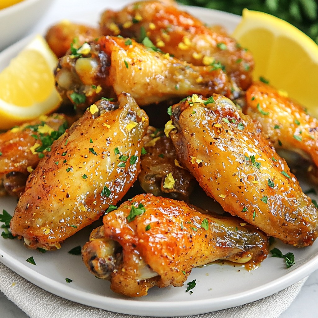 Air Fryer Lemon Pepper Wings Crispy and Tasty Dish