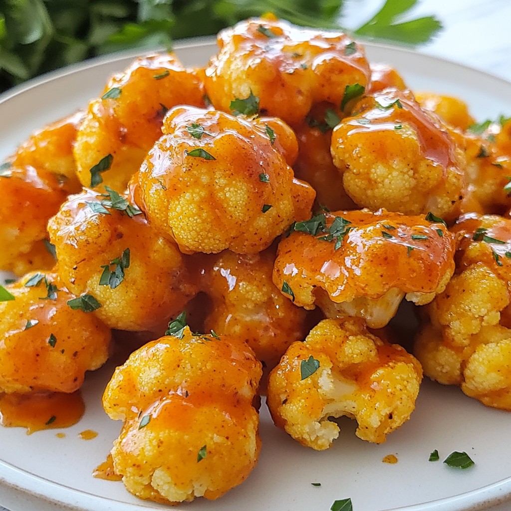 Buffalo Cauliflower Bites Crispy and Flavorful Snack